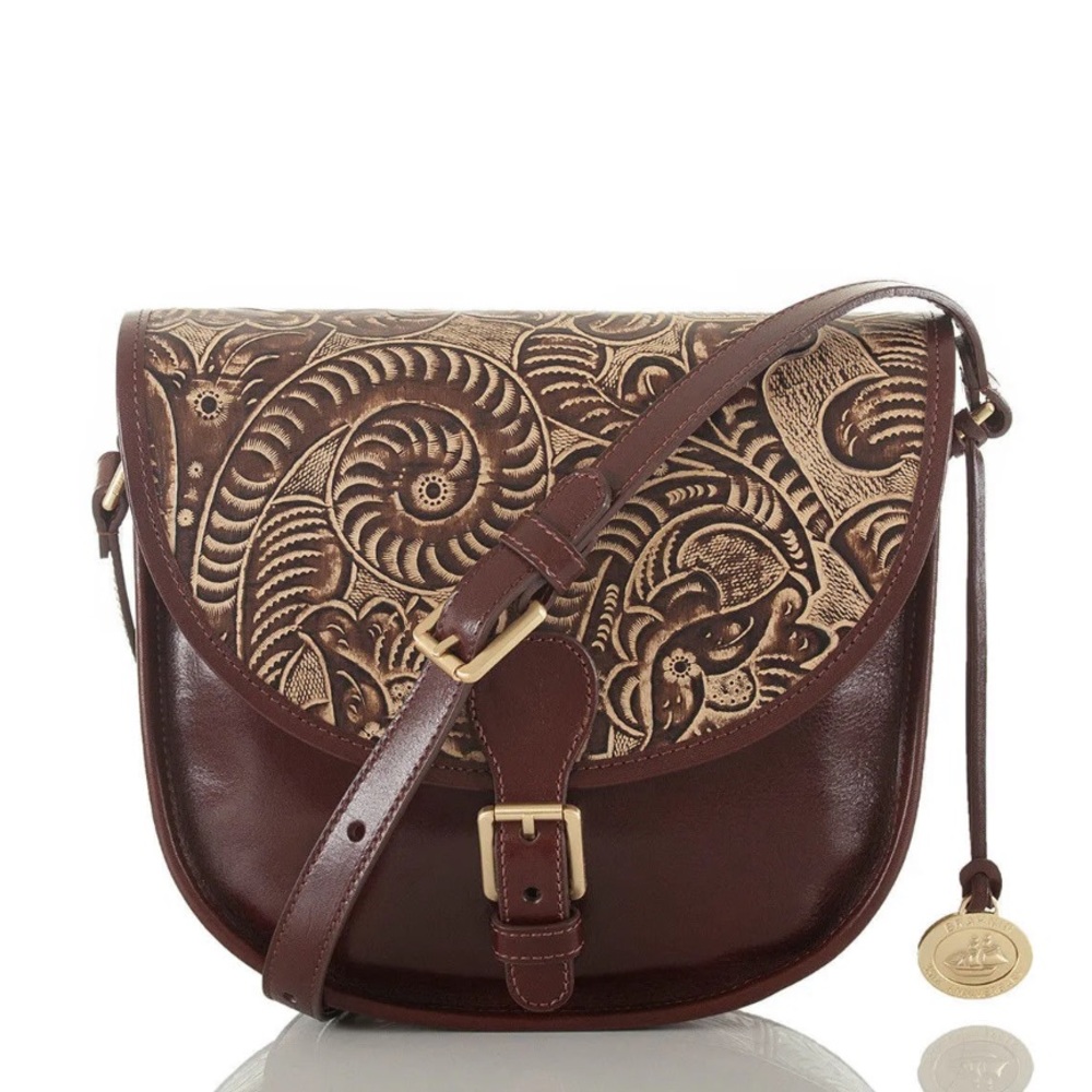 🌺Brahmin Ltd Edition The Hunt Tan Trellis XBody